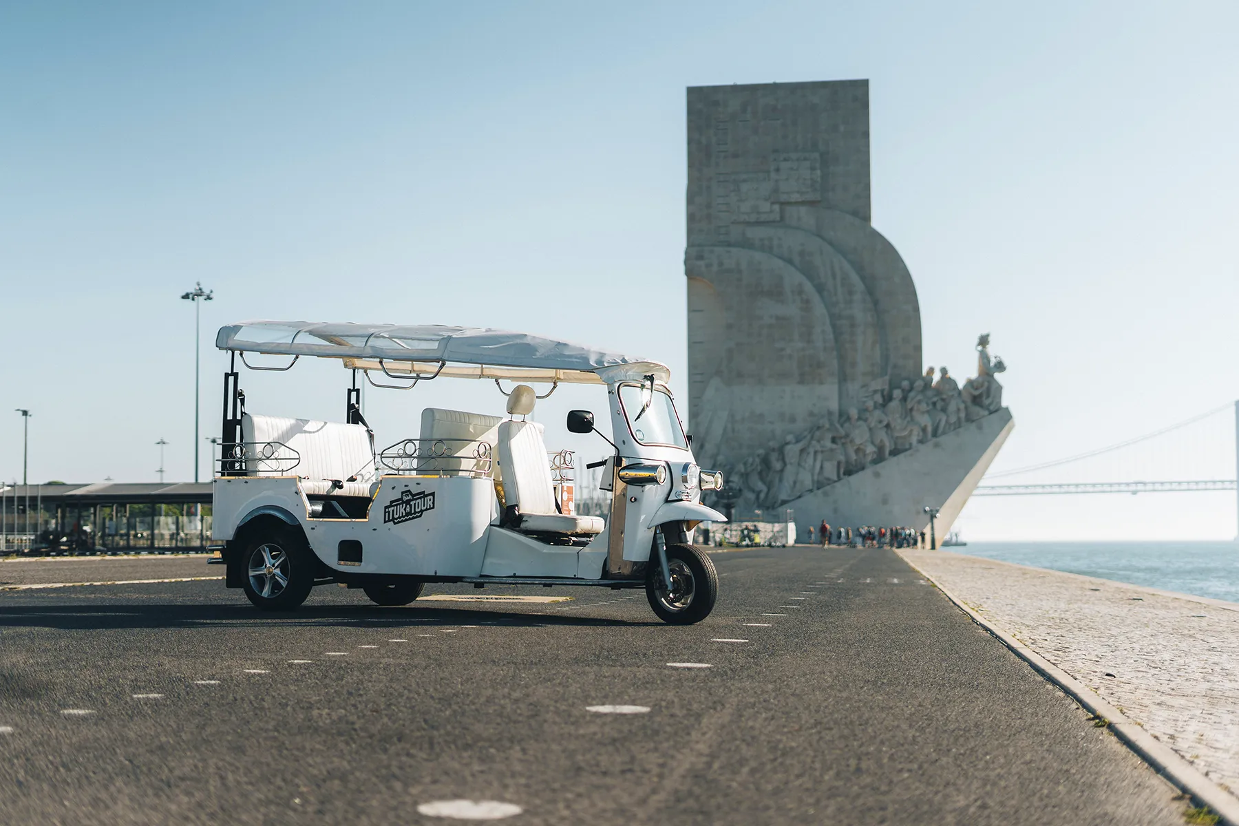 electric tuk tuk tour Lisbon Belem
